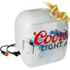 Coors Light Mini Fridge – 12 Can Refrigerator for Bedroom Office, Portable Table Top Beverage Cooler, 12V 110V Refrigerador for Drinks, Soda, Wines, Use in Car, Dorm, Outdoor