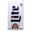 Miller Lite Koolatron Compact Fridge, Bottle Opener, 90 L/ 95 Quart 3.2 Cubic Foot for Snacks, Frozen Meals, Beverages, Juice, Beer, Den, Dorm, Office, Games Room, or RV