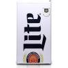 Miller Lite Refrigerator – 3.2 Cubic Feet Capacity, White, Fridge For Kitchen, Bedroom, office, Dorms, Cuarto, Cool Storage For Wine, Drink, Beverages, Compact Free Standing, Neveras Pequeñpara