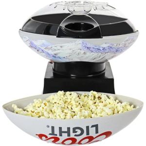 Coors Light Exclusive Hot Air Popcorn Maker, Football Air Poppers with Serving Bowl, Measuring Cup, Butter Melter, for Home, Sports Fans, Dishwasher Safe
