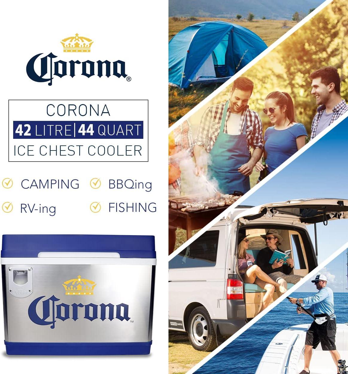 image:imageCorona Cruiser Thermoelectric Cooler 45 Liters 48 Quart Capacity 12V DC110V AC for for Beverage Beer Wine Camping Travel Truck RV Cottage and Dorm