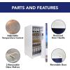 Corona Compact Fridge with Bottle Opener, 90 L/ 95 Quart 3.2 Cubic Foot for Snacks, Beverages, Juice, Beer, Den, Dorm, Office, Games Room, or RV