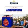 Corona Retro Ice Chest Cooler – 18 Can Ice Box, Portable Ice Bucket with Bottle Opener, Vintage Style, Insulated for Camping, Beach, Picnic, RV, BBQs, Tailgating, Fishing, 13L (14 qt)