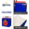 Corona Retro Ice Chest Cooler – Portable Ice Bucket with Bottle Opener, Vintage Style, Insulated for Camping, Beach, Picnic, RV, BBQs, Tailgating, Fishing, 18 Can Ice Box, 13L (14 qt)
