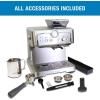 Kenmore Espresso Machine – Automatic Coffee Maker with Manual Tamper, Auto Cleaning, Milk Steamer & Frother, Bean Grinder, Brew Professional Barista Style Cappuccino, Café Latte(Manual-Tamping)