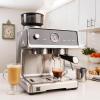 Kenmore Espresso Machine – Automatic Coffee Maker with Manual Tamper, Auto Cleaning, Milk Steamer & Frother, Bean Grinder, Brew Professional Barista Style Cappuccino, Café Latte(Auto-Tamping)