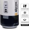 Koolatron Corona Mini Fridge – Refrigerator for Bedroom Office, Portable Table Top Beverage Cooler, 12V 110V Refrigerador For Drinks, Soda, Wines, Use In Car, Dorm, Outdoor, Patio, 8 Can