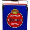 Corona Retro Ice Chest Cooler – 18 Can Ice Box, Portable Ice Bucket with Bottle Opener, Vintage Style, Insulated for Camping, Beach, Picnic, RV, BBQs, Tailgating, Fishing, 13L (14 qt)