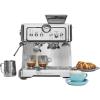 Kenmore Espresso Machine – Automatic Coffee Maker with Manual Tamper, Auto Cleaning, Milk Steamer & Frother, Bean Grinder, Brew Professional Barista Style Cappuccino, Café Latte(Manual-Tamping)