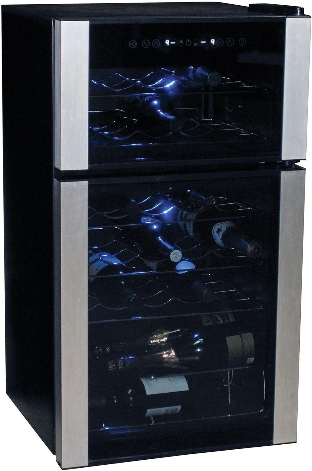 image:imageKoolatron 24 Bottle Wine Cooler Black Compressor Wine Fridge 24 cu ft 68 L Freestanding Wine Cellar Red White amp Sparkling Wine Storage UVBlocking Glass Home Bar Kitchen Apartment Condo29 Bottle
