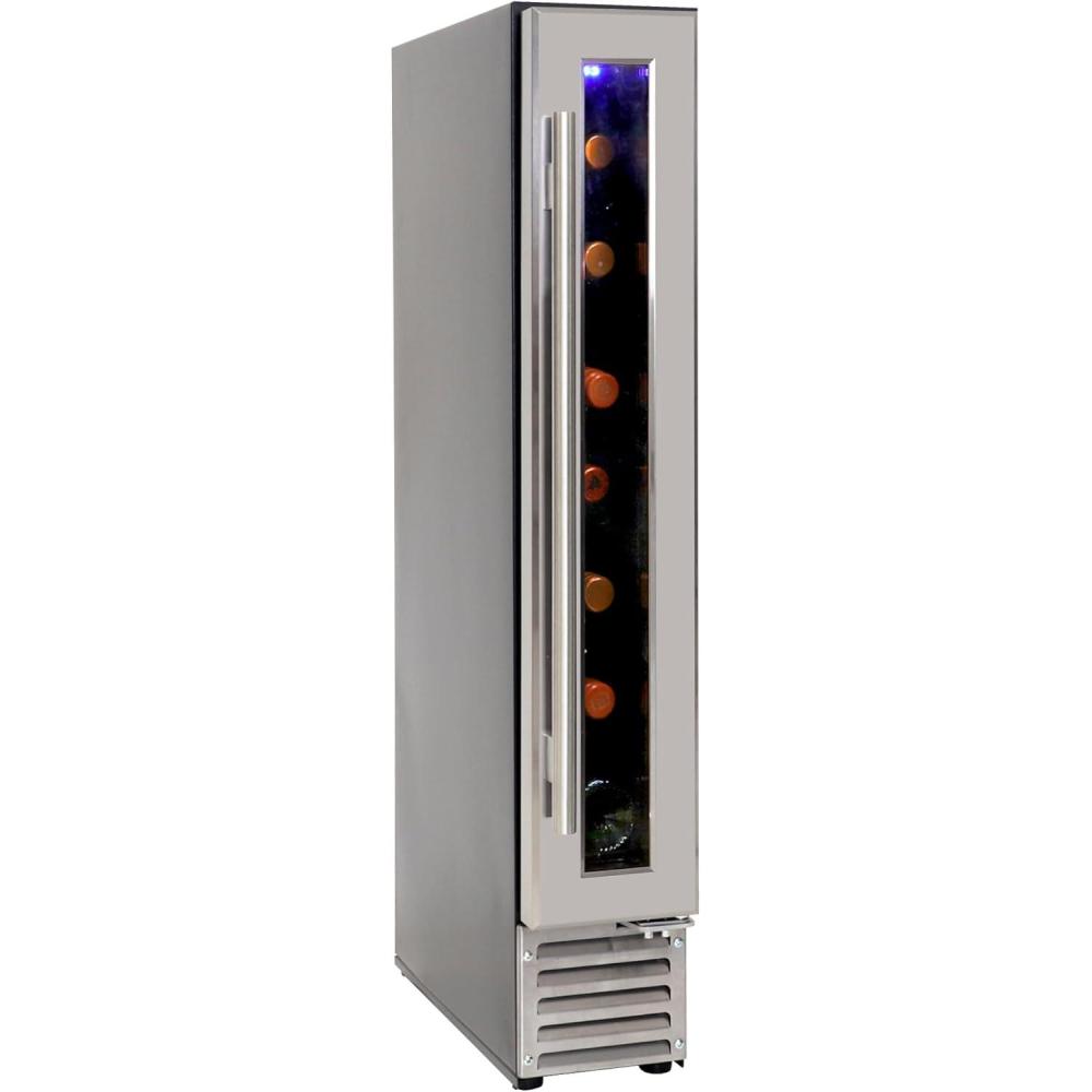 image:imageKoolatron 18 Bottle 56 Can Wine Fridge BuiltIn Wine Cooler with Glass Door 53 cuft Front Vent Beverage Can Refrigerator for Red White Wine Digital Temperature ControlDual Temperature Zone7 Bottle