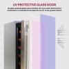 Koolatron 18 Bottle 56 Can Wine Fridge – Built-In Wine Cooler with Glass Door 5.3 cu.ft Front Vent Beverage Can Refrigerator for Red, White Wine- Digital Temperature Control/Dual Temperature Zone(7 Bottle)