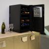 Koolatron 18 Bottle Wine Fridge – Wine Cooler with Glass Door, 1.7 cu. ft (48L), Beverage Can Refrigerator, Digital Temperature Control/Dual temperature zone, Ideal for Red, White & Sparkling Wine