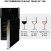 Koolatron 24 Bottle Wine Cooler Black Compressor Wine Fridge | 2.4 cu ft (68 L) Freestanding Wine Cellar | Red White & Sparkling Wine Storage | UV-Blocking Glass | Home Bar Kitchen Apartment Condo(29 Bottle)