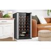 Koolatron 24 Bottle Wine Cooler Black Compressor Wine Fridge | 2.4 cu ft (68 L) Freestanding Wine Cellar | Red White & Sparkling Wine Storage | UV-Blocking Glass | Home Bar Kitchen Apartment Condo(24 Bottle)