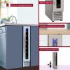 Koolatron 28 Bottle Wine Fridge – Wine Cooler with Glass Door, 3.5 cu. ft (100L), Beverage Can Refrigerator, Digital Temperature Control/Dual Temperature Zone, Ideal for White, Red, Sparkling Wine(7 Bottle)