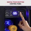 Koolatron 28 Bottle Wine Fridge – Wine Cooler with Glass Door, 3.5 cu. ft (100L), Beverage Can Refrigerator, Digital Temperature Control/Dual Temperature Zone, Ideal for White, Red, Sparkling Wine(7 Bottle)