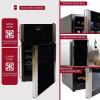 Koolatron 29 Bottle Wine Fridge – Wine Cooler with Glass Door, 3 Cu ft (86 L) Beverage Can Refrigerator, Digital Temperature Control/Dual temperature zone, Ideal for White, Red & Sparkling Wine