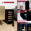 Koolatron Deluxe 12 Bottle Wine Cooler with Beech Wood Racks, Black, Thermoelectric Wine Fridge, 1 cu. ft. Freestanding Wine Refrigerator, Red, White and Sparkling Wine Storage for Kitchen or Home Bar
