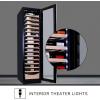 Koolatron Kenmore 112 Bottle Wine Fridge – Freestanding Wine Cooler with Glass Door, 18 inch, Beverage Can Refrigerator, Digital Temperature Control, Ideal for Red, White, Sparkling Wine & Champagne