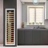 Koolatron Kenmore 112 Bottle Wine Fridge – Freestanding Wine Cooler with Glass Door, 18 inch, Beverage Can Refrigerator, Digital Temperature Control, Ideal for Red, White, Sparkling Wine & Champagne