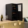 Koolatron Urban Series 12 Bottle Wine Cooler Refrigerator Dual Zone Thermoelectric Wine Fridge Freestanding Wine Cellar for Red White Sparkling Wine Ideal for Kitchen Apartment RV(12 bottle Dual Zone)