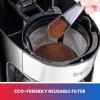 Total Chef Drip Coffee Maker – 12-Cup Programmable Coffee Machine With Glass Pot, Pause and Pour, Auto Shut-Off, Large Water Reservoir, Reusable Filter, Dishwasher Safe Carafe, Percoladora de Café