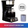 Total Chef Drip Coffee Maker – 12-Cup Programmable Coffee Machine With Glass Pot, Pause and Pour, Auto Shut-Off, Large Water Reservoir, Reusable Filter, Dishwasher Safe Carafe, Percoladora de Café