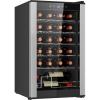 Koolatron 24 Bottle Wine Cooler Black Compressor Wine Fridge | 2.4 cu ft (68 L) Freestanding Wine Cellar | Red White & Sparkling Wine Storage | UV-Blocking Glass | Home Bar Kitchen Apartment Condo(24 Bottle)