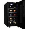 Koolatron 28 Bottle Wine Fridge – Wine Cooler with Glass Door, 3.5 cu. ft (100L), Beverage Can Refrigerator, Digital Temperature Control/Dual Temperature Zone, Ideal for White, Red, Sparkling Wine(10 Bottle)