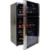 Koolatron 29 Bottle Wine Fridge – Wine Cooler with Glass Door, 3 Cu ft (86 L) Beverage Can Refrigerator, Digital Temperature Control/Dual temperature zone, Ideal for White, Red & Sparkling Wine
