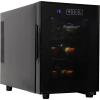 Koolatron 6 Bottle Wine Fridge – Freestanding Wine Cooler with Glass Door, 0.6 cu ft (16 L) Beverage Can Refrigerator, Digital Temperature Control, Ideal for White, Red & Sparkling Wine, Champagne