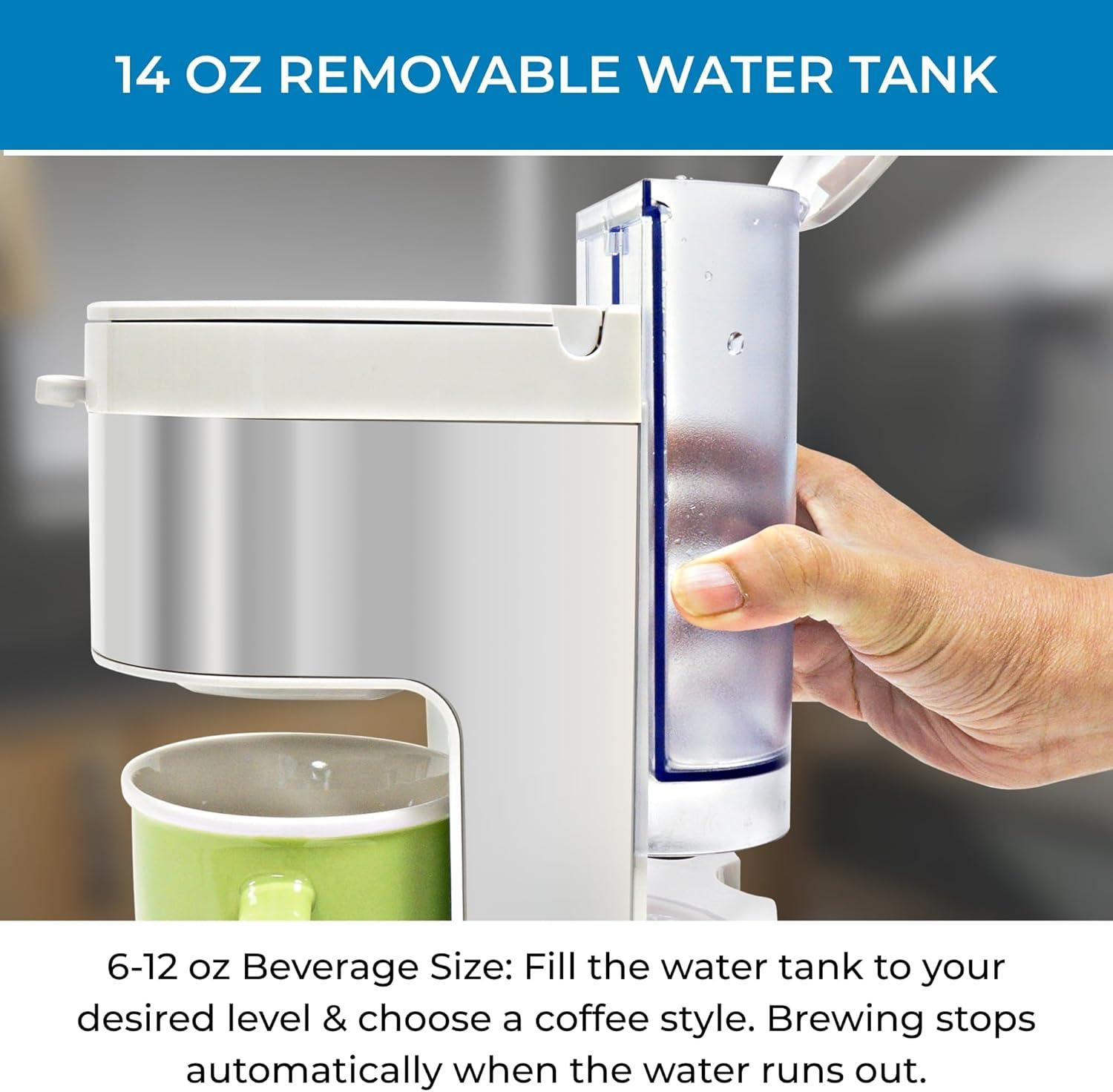 image:imageKenmore Drip Coffee Maker Programmable Cafe Machine With Glass Pot Regular amp Bold Brew Auto Shut Off Large Water Reservoir Reusable Filter Kitchen Appliances For Cafeteria Barista 12 Cup BlackWhite