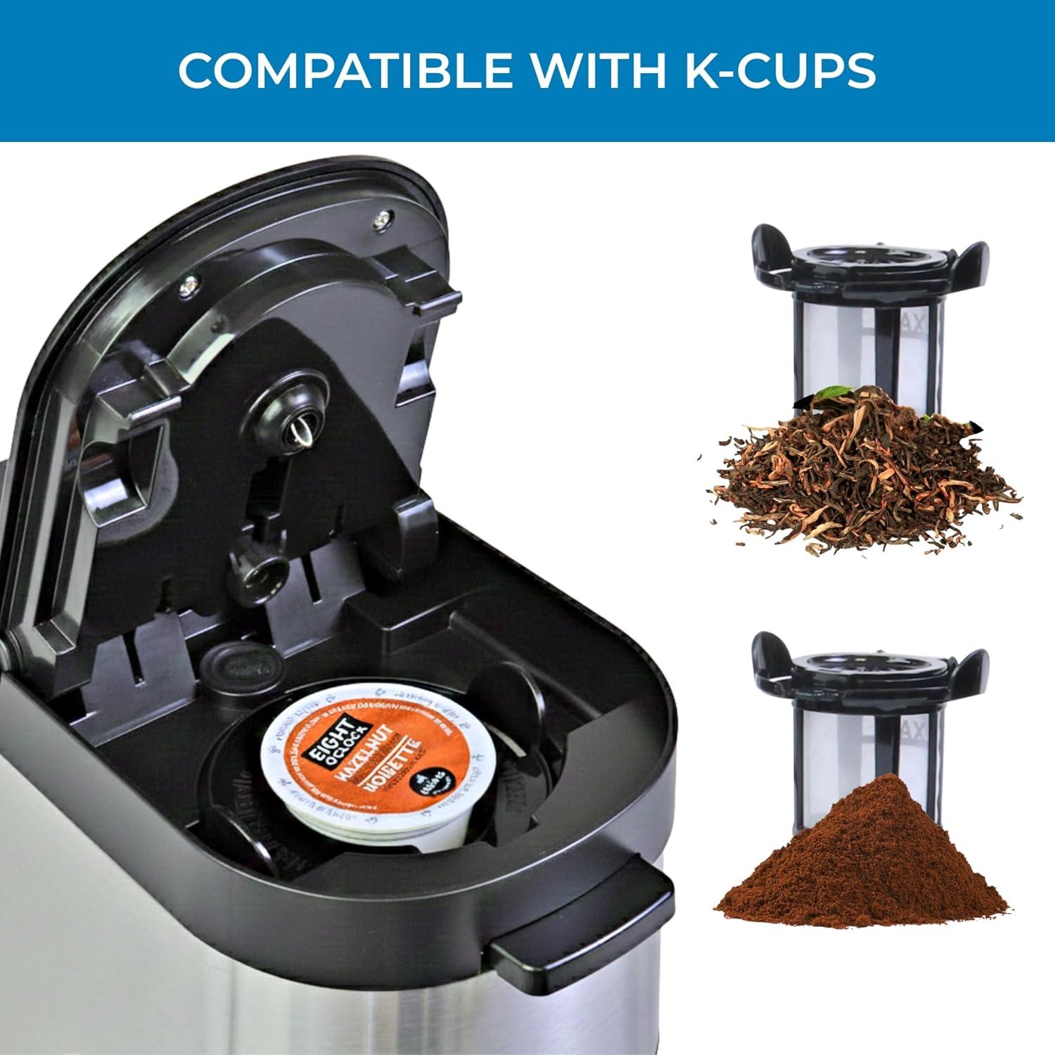 image:imageKenmore Drip Coffee Maker Programmable Cafe Machine With Glass Pot Regular amp Bold Brew Auto Shut Off Large Water Reservoir Reusable Filter Kitchen Appliances For Cafeteria Barista 12 Cup BlackBlack