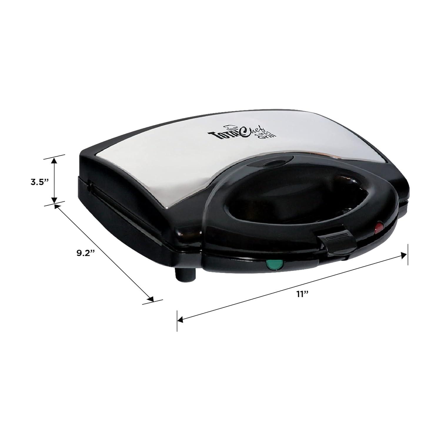 image:imageTotal Chef 4in1 Interchangeable Cooking Surfaces Countertop Grill Plus Open Griddle Sandwich Press Waffle Maker Healthy Family Cooking Home Dorm or RV BPA Free