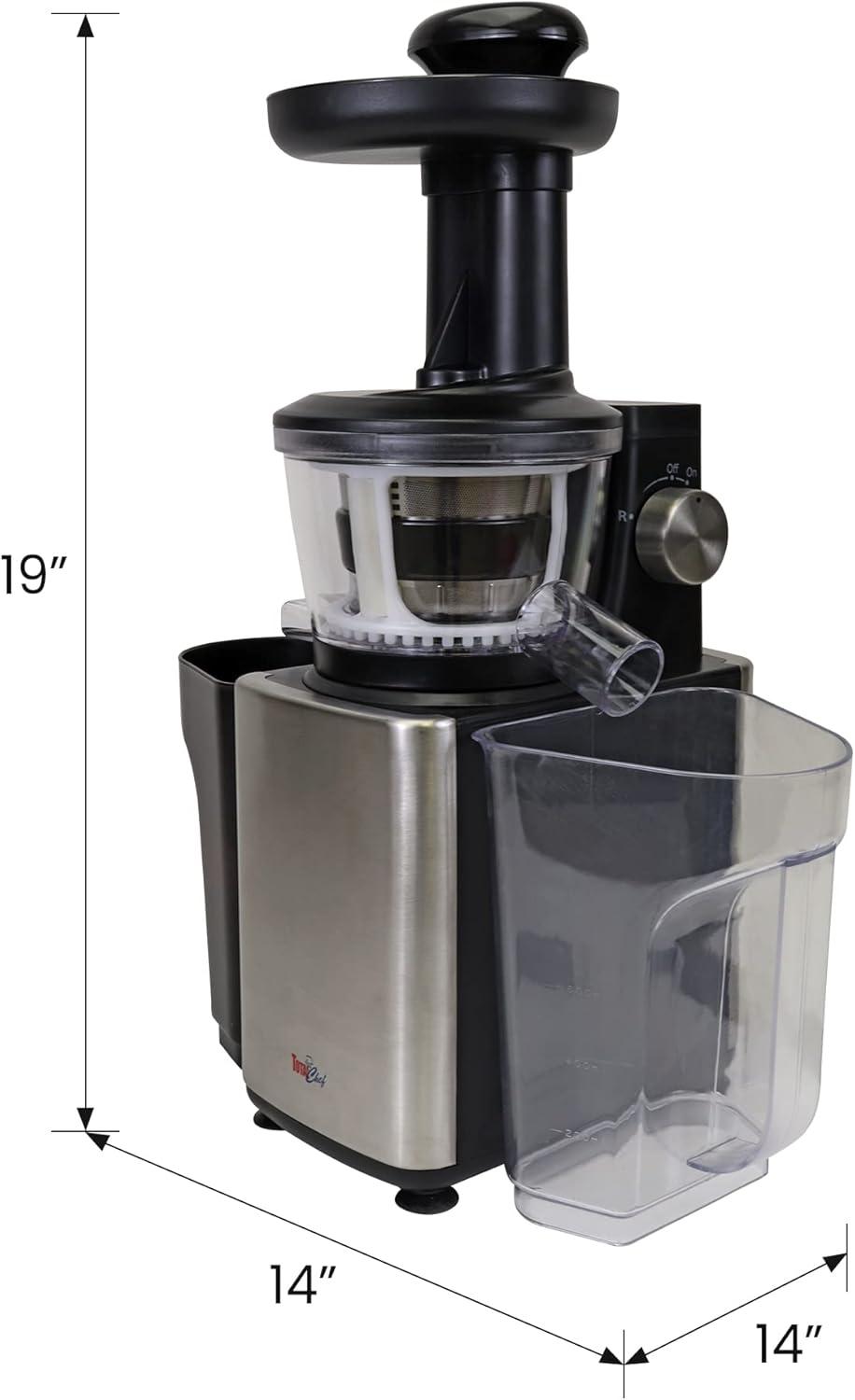 image:imageTotal Chef Cold Press Juicer Machine Slow Masticating Juicer for Vegetables amp Fruits High Yield Juice Extractor Maquina Para Jugos Naturales Easy to Clean Compact Juicing Machine