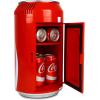 Coca-Cola CC06, Electric Mini Cooler – Holds Up to 8 Cans, Portable Thermoelectric Mini Fridge with Removable Shelf and Carrying Handle, Red