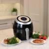 Kenmore Air Fryer – Aerogrill, Non-Stick Frying Basket, French Fry, Digital Touch Screen, 12 Presets, Freidora Eléctrica, Countertop Cooking Kitchen Appliance, Stainless Steel, 8 Quart Black(Black  silver)