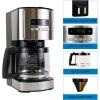 Kenmore Drip Coffee Maker – Programmable Cafe Machine With Glass Pot, Regular & Bold Brew, Auto Shut Off Large Water Reservoir, Reusable Filter, Kitchen Appliances For Cafeteria Barista, 12 Cup Black(Black)