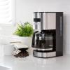 Kenmore Drip Coffee Maker – Programmable Cafe Machine With Glass Pot, Regular & Bold Brew, Auto Shut Off Large Water Reservoir, Reusable Filter, Kitchen Appliances For Cafeteria Barista, 12 Cup Black(Black)
