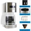 Kenmore Drip Coffee Maker – Programmable Cafe Machine With Glass Pot, Regular & Bold Brew, Auto Shut Off Large Water Reservoir, Reusable Filter, Kitchen Appliances For Cafeteria Barista, 12 Cup Black(Silver)