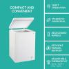 Koolatron Deep Freezer – 3.5 Cubic Feet, White Chest Freezer, 1 Wire Basket, Garage Ready, Meat Storage, Front Drain, Congelador For Home, Apartment, Basement, Dorm, Cottage, Manual Defrost, Stand Up