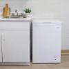 Koolatron Deep Freezer – 3.5 Cubic Feet, White Chest Freezer, 1 Wire Basket, Garage Ready, Meat Storage, Front Drain, Congelador For Home, Apartment, Basement, Dorm, Cottage, Manual Defrost, Stand Up