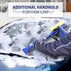 Michelin Heavy Duty 25 Inch Snow Brush with Ice Scraper, Blue Yellow Grey, Lightweight Aluminium Shaft, Ergonomic Handle with Power Scraping Grip Design, for Snow, Ice, Slush, Car, SUV, Truck