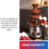 Total Chef 3 Tier Chocolate Fountain – Electric Fondue Machine, 1.5 Lbs Capacity, Melts Hot Dark Dipping Chocolate For Party, Wedding & Events, Stainless Steel