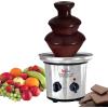 Total Chef 3 Tier Chocolate Fountain Machine – Mini Fondue Fountain for Chocolate, Cheese & Dessert – Fuente de Chocolate para Fiesta, Chocolate Fondue Set for Party and Events, Queso Fountain