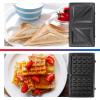 Total Chef 4 in1 Grill Waffle Maker – Sandwich, Panini Press Machine, Electric, Mini Belgium Waflera, Non-Stick Removable Plates, Easy To Clean Countertop Cooking Kitchen Appliance For Breakfast