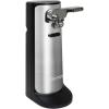 Kenmore Electric Can Opener – Arthritis-Friendly, Bottle Opener, Knife sharpener, Latas Abrelatas, Cord Storage, Automatic Countertop Appliance Stainless Steel Detachable Cutting Lever(Black And Grey)