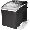 Koolatron Ice Makers Countertop Portable Ice Machine 2 Sizes Bullet Ice Cubes Ready in 6 Mins 26.5lbs/Day with Ice Scoop and Basket Digital Controls LED Indicators for Parties/Home/Office/Bar, Black