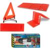 Koolatron Oskar Emergency Roadside Kit – 3-Piece Vehicle Safety Set with Folding Tire Traction Mats & Reflective Warning Triangle – Car, SUV, Truck Essentials for Snow, Ice, Mud, Sand